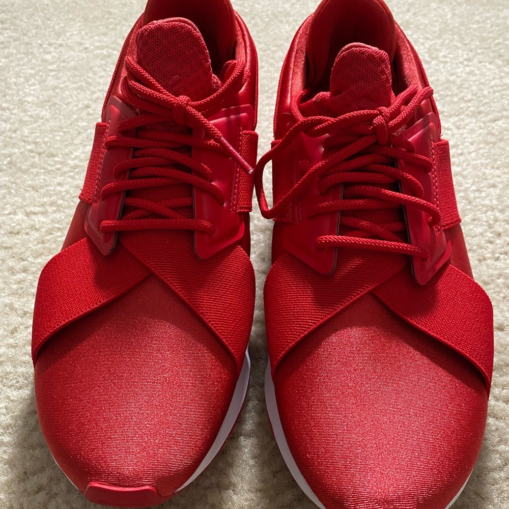 PUMA Womens Muse Satin EP Athletic Sneakers Red Size 9.5
